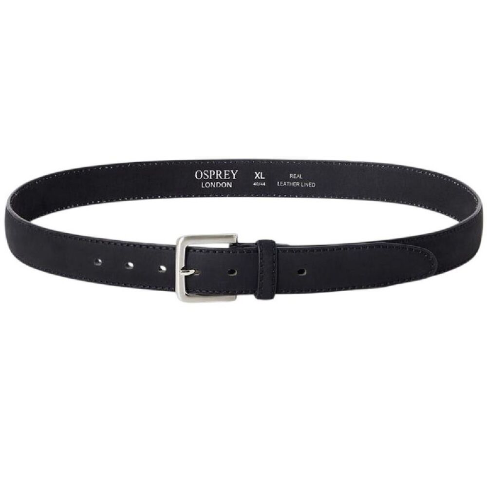 London Dickens Leather Belt / Black